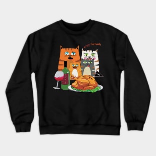 WTF Wine Turkey Family Crewneck Sweatshirt